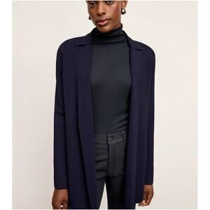 M.M. Lafleur Dark Navy The Merritt Wrap Jardigan Size L
